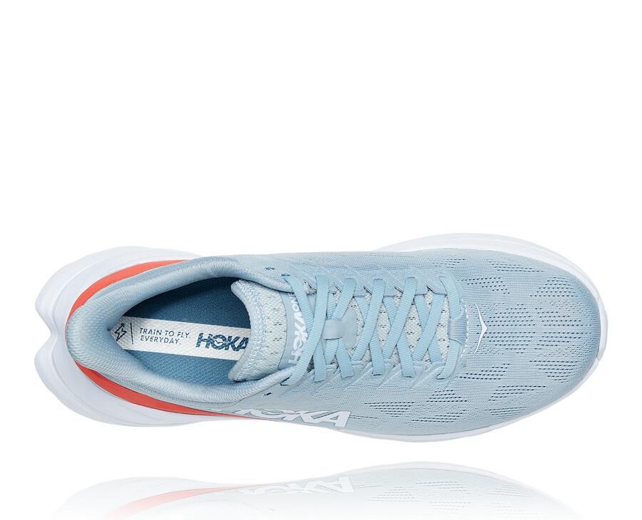 Hoka One One Koşu Ayakkabısı Erkek Mavi/Beyaz - Mach 4 - HU0851647